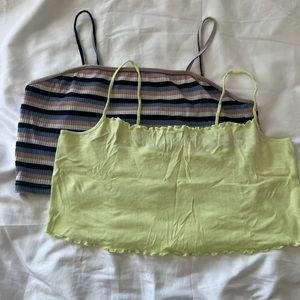 Two Crop Tanks! Plus size/Curve Friendly